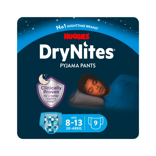 Huggies Drynites 9 Pyjama Pants Age 8-13 30-48 kg Boy
