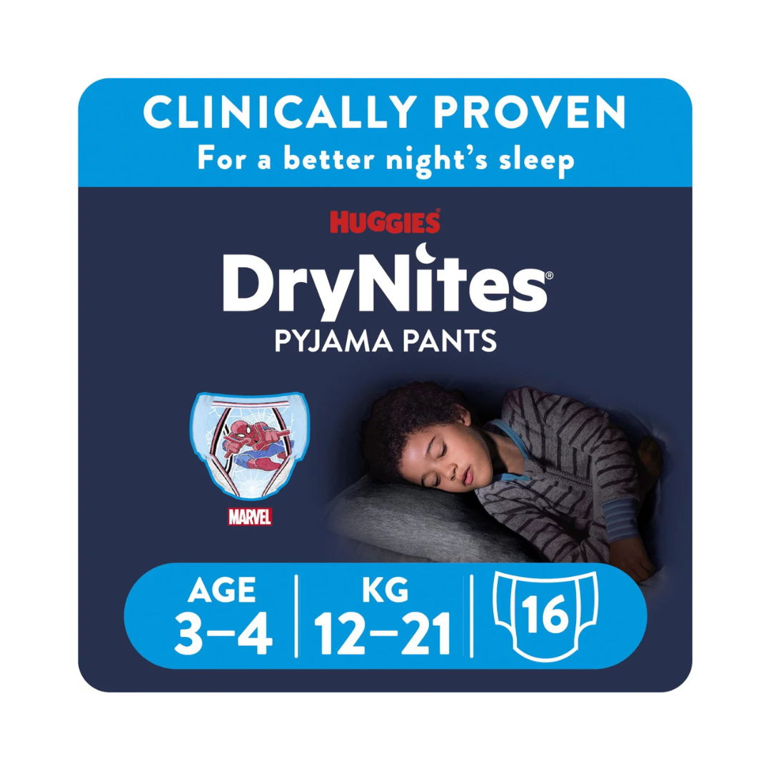 Huggies DryNites 16 Pyjama Pants Age 3-4 12-21 kg Boy