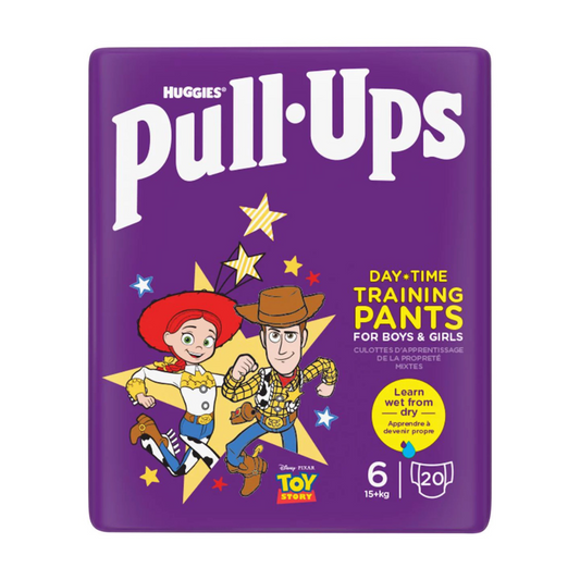 Huggies Pull-Ups Unisex Day Time Training 20 Nappy Pants, Size 6 15+kg