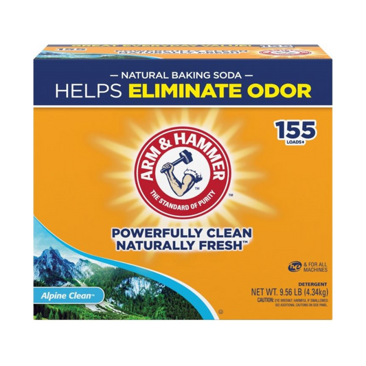Arm And Hammer Powder Laundry Detergent 155 Loads, Alpine Clean, 4.34kg