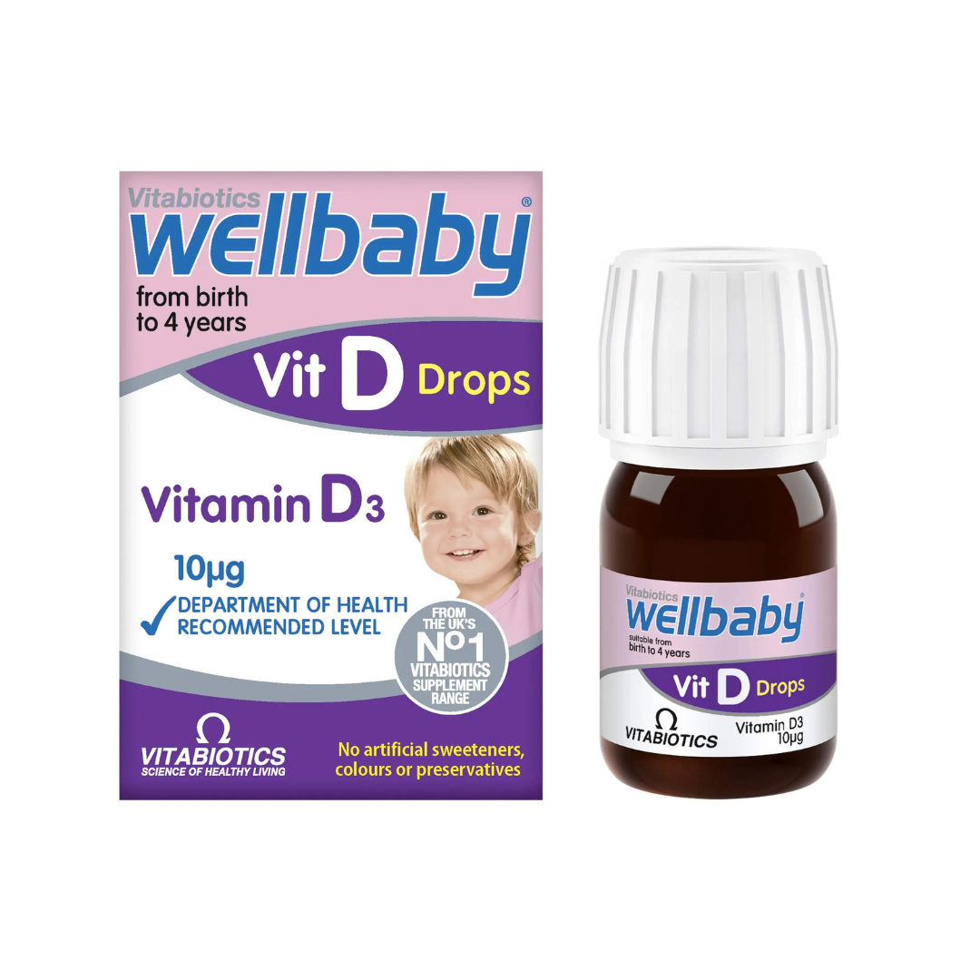 Wellbaby Vitamin D Drops From Birth To 4 Years 30ml