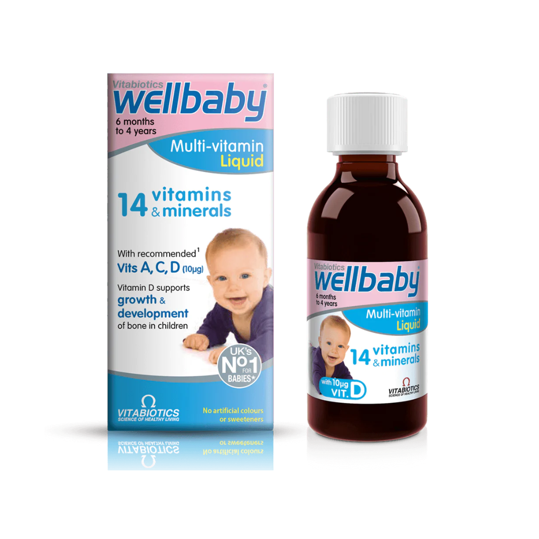 Wellbaby Multi-Vitamin Liquid From 6 Months To 4 Years 150ml