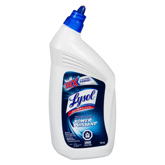 Lysol Toilet Bowl Cleaner, Power, 10X Cleaning Power 946ml