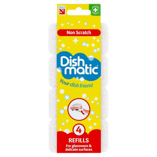 Dishmatic Non Scratch Scourer Refill 4 Pack