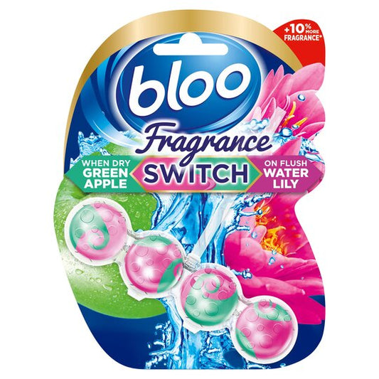 Bloo Fragrance Switch Green Apple and Water Lily Rim Block 50G