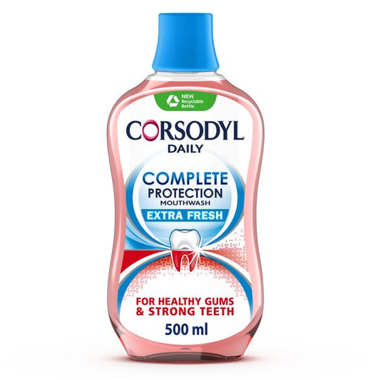 Corsodyl Complete Protection Extra Fresh Mouthwash 500Ml