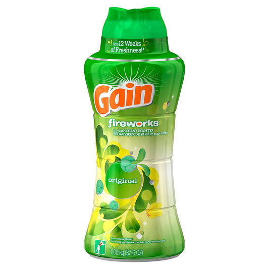 Gain Fireworks in-wash Scent Booster, Original Scent, 37.6 Ounce(1.06kg)