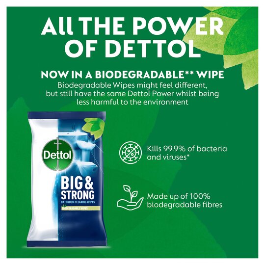 Dettol Big & Strong Bathroom Wipes 25S