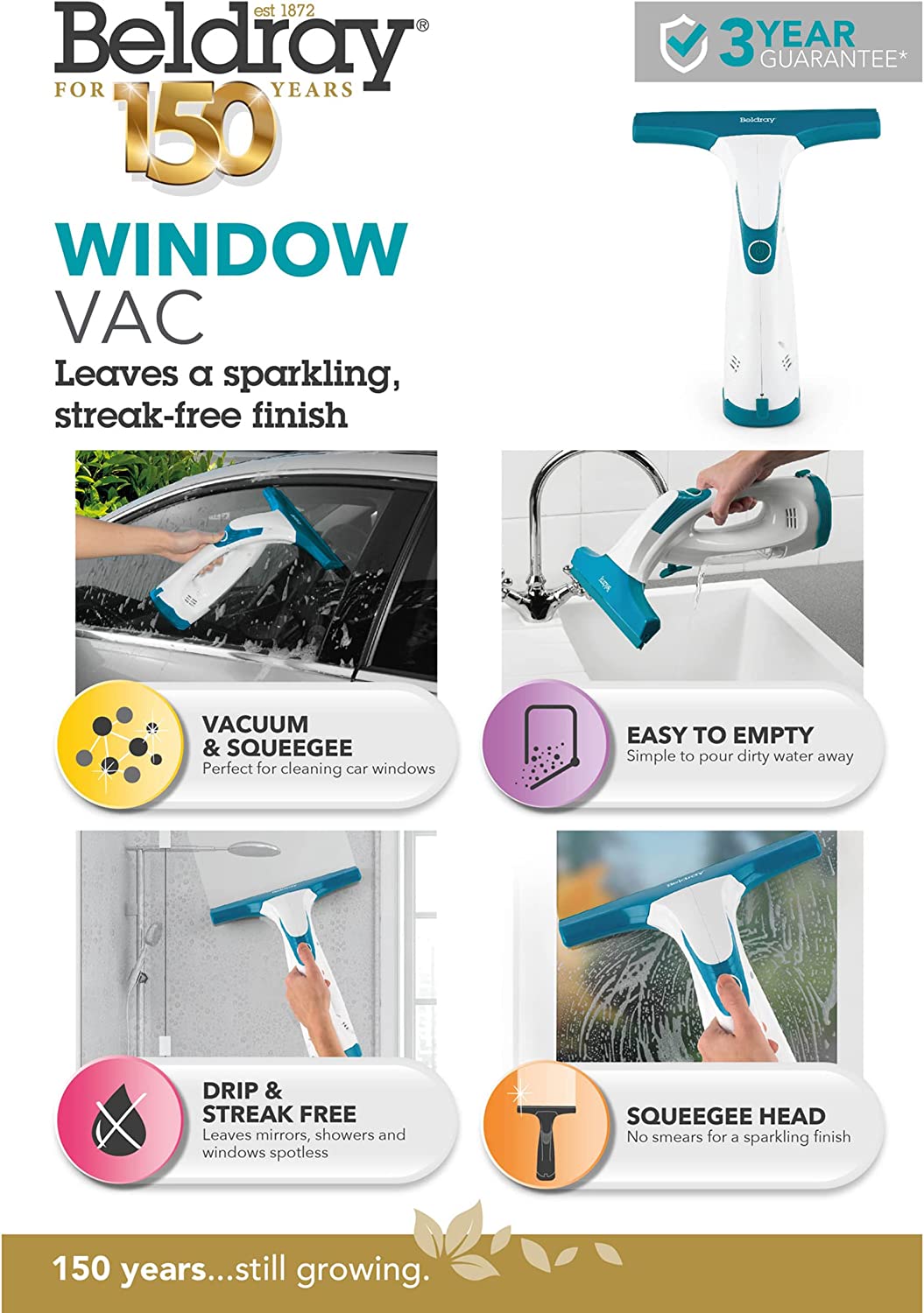 Beldray window vacuum online cleaner