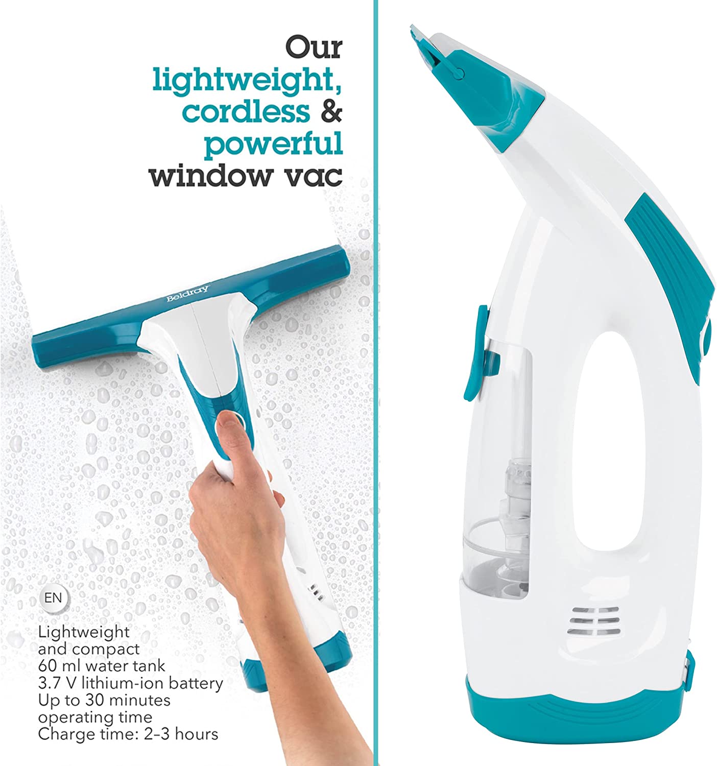 Rechargeable discount window cleaner