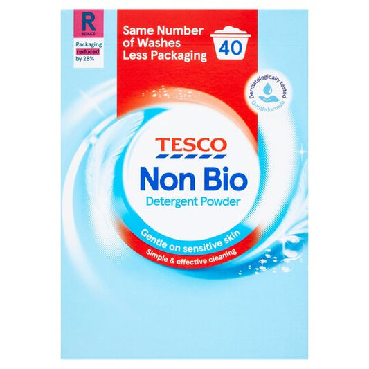 Tesco Non-Bio Detergent Powder 2.6Kg