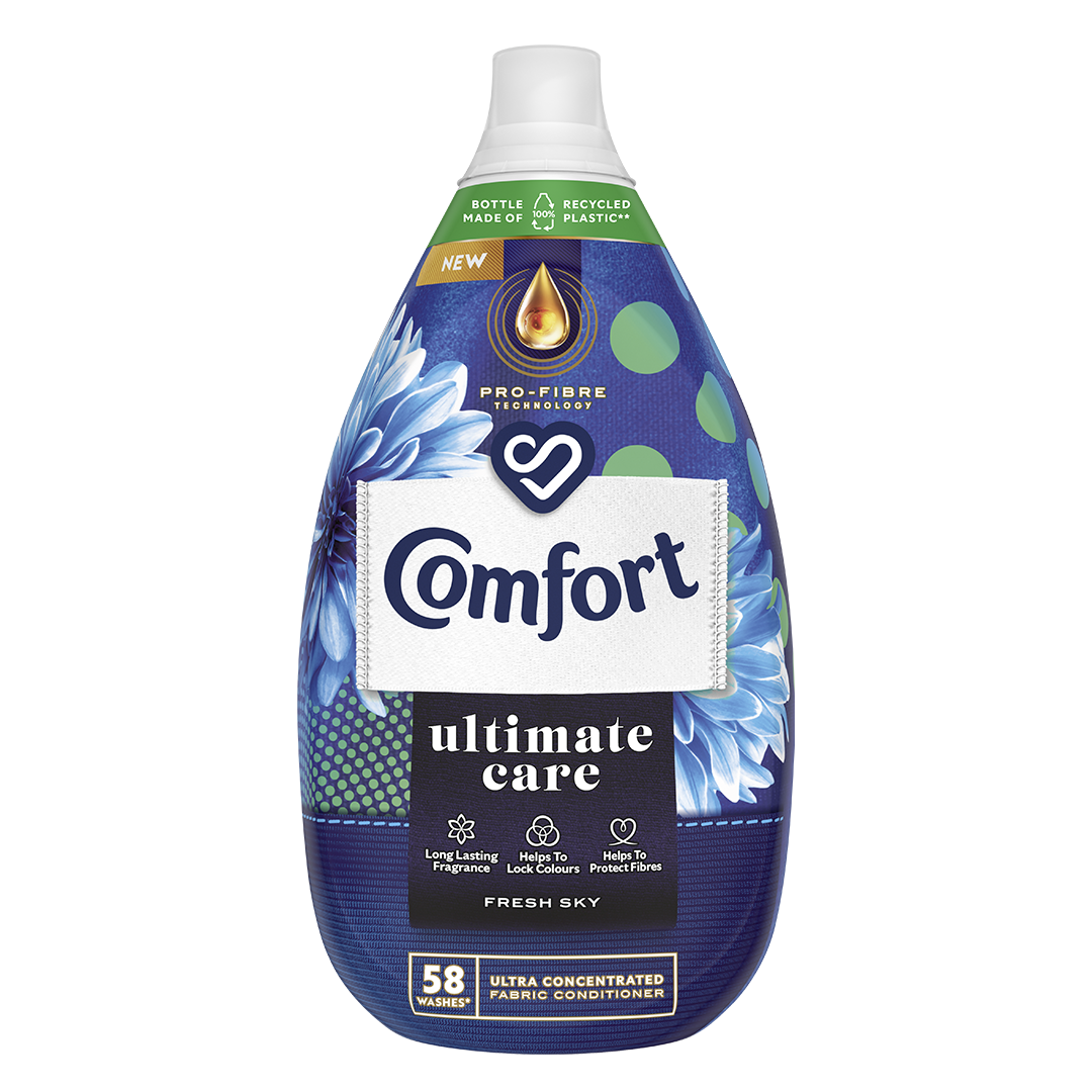 Comfort Ultimate Care Fresh Sky Fabric Conditioner 870ml, 58 Washes