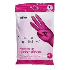 Wilko Rubber Washing Up Gloves