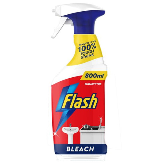 Flash Cleaning Spray With Bleach Eucalyptus Scent 800Ml