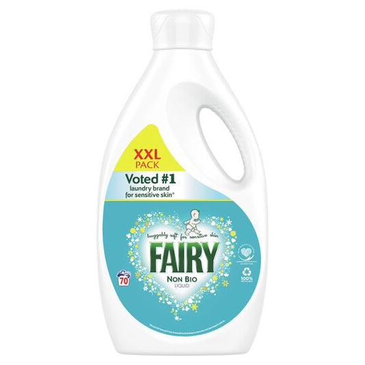 Fairy Non Biological Washing Liquid Detergent 70 Washes, 2450Ml