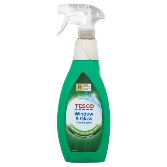 Tesco Window & Glass Cleaning Spray - 750Ml